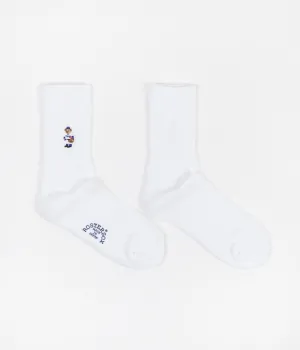 Rostersox Bear Socks - White