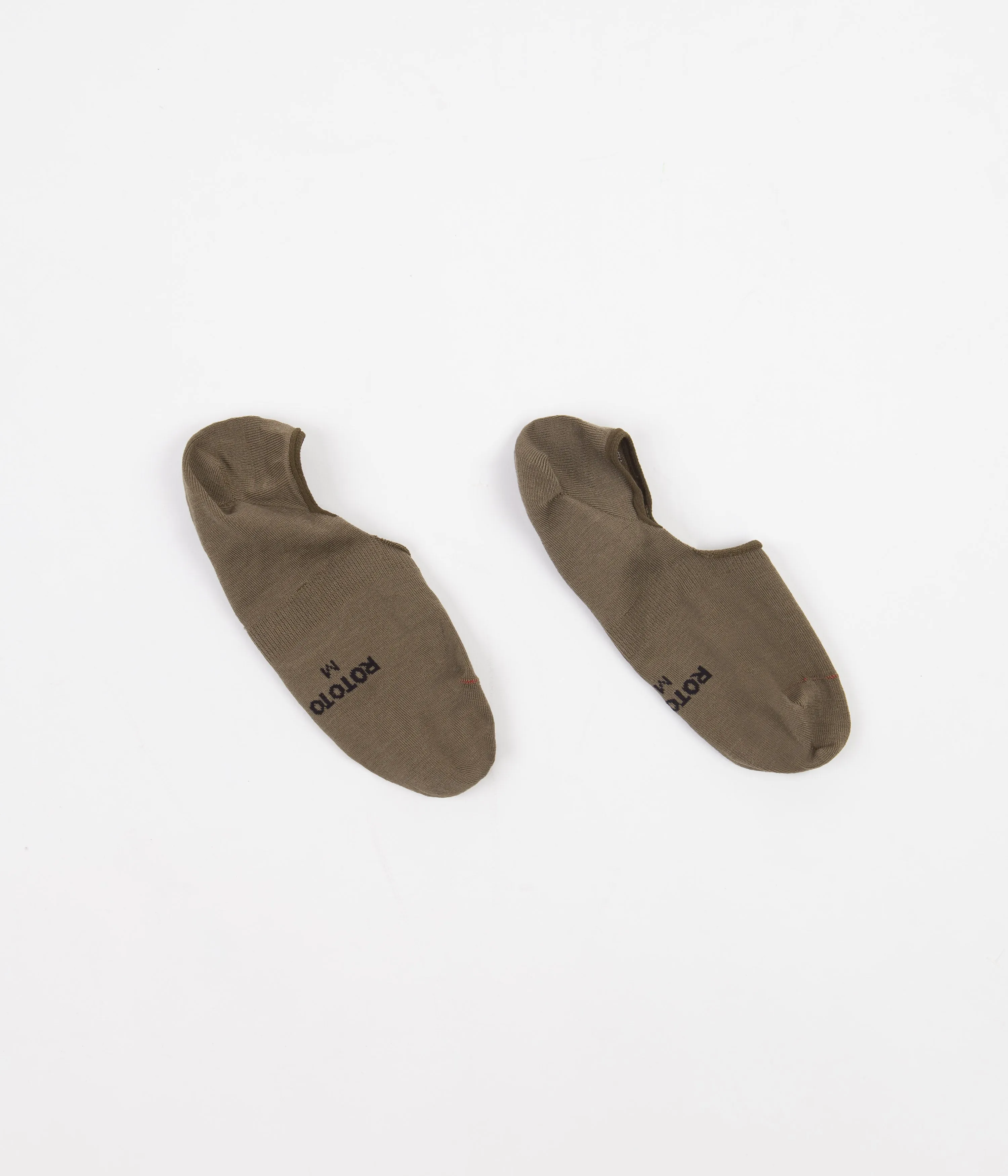 RoToTo High Gauge Invisible Socks - Olive