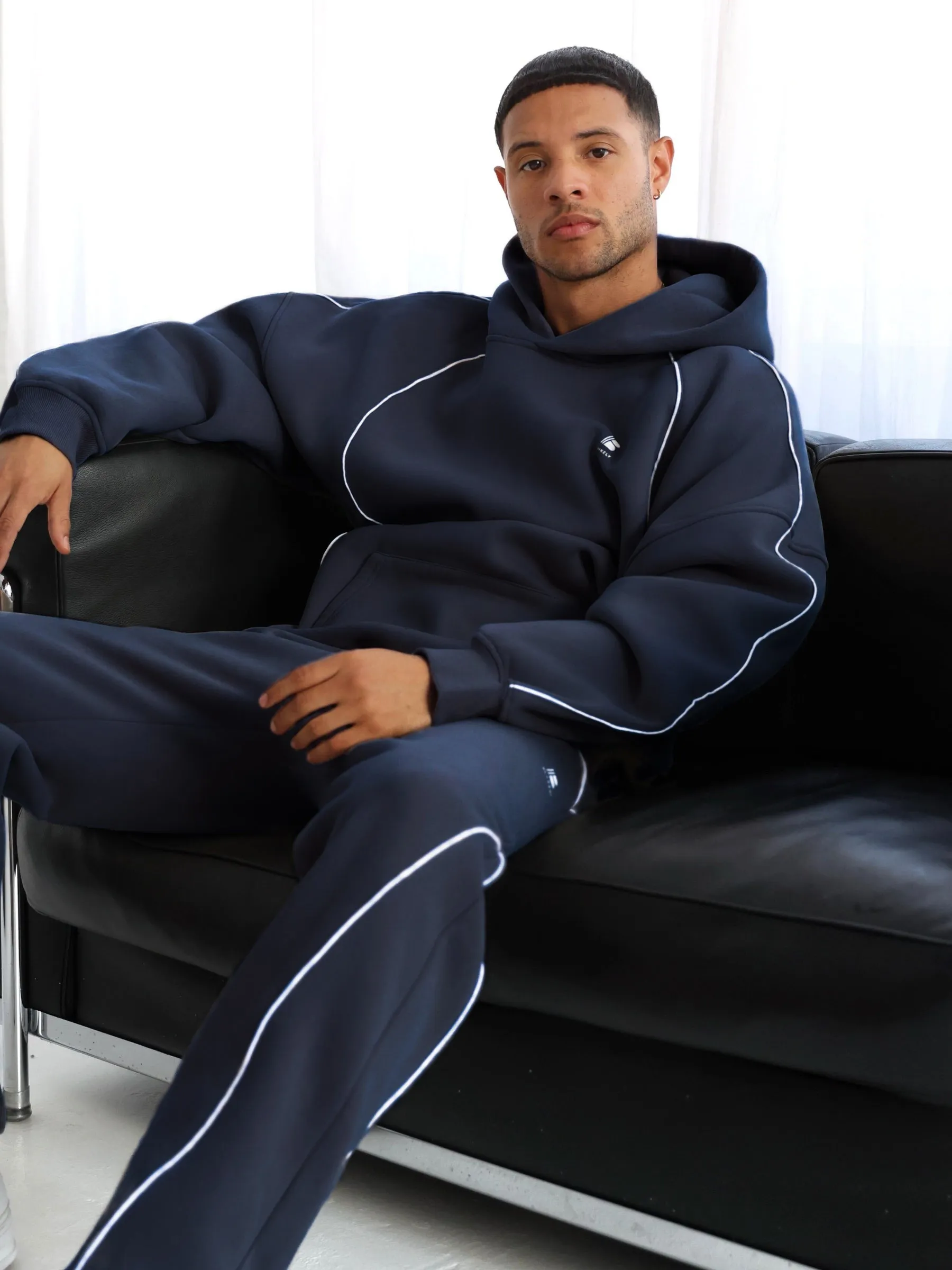 Seam Relaxed Sweatpants - True Navy