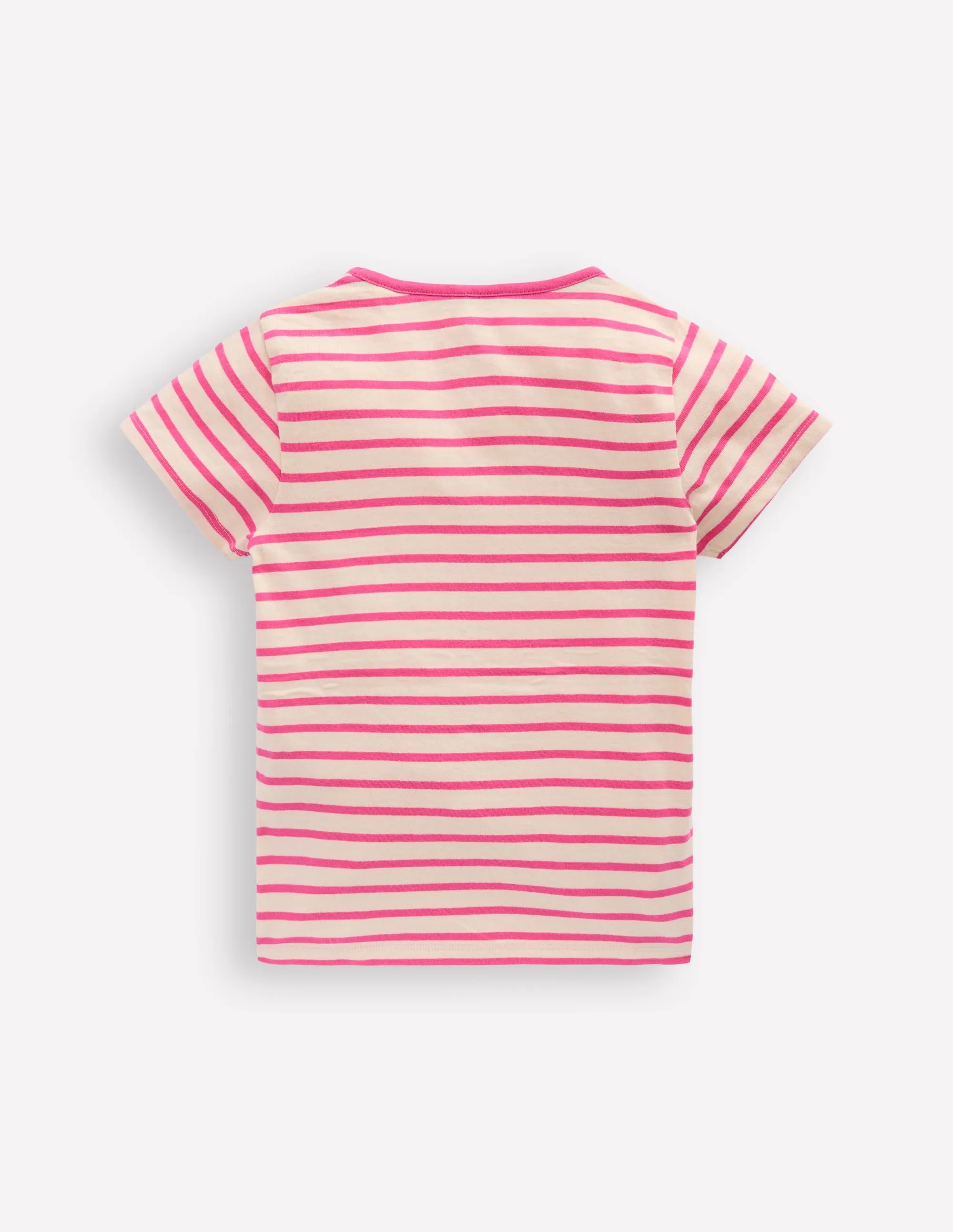 Short Sleeve Appliqué T-shirt-Rose Petal Pink Cheetah