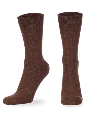 Solid Cotton Full Length Socks