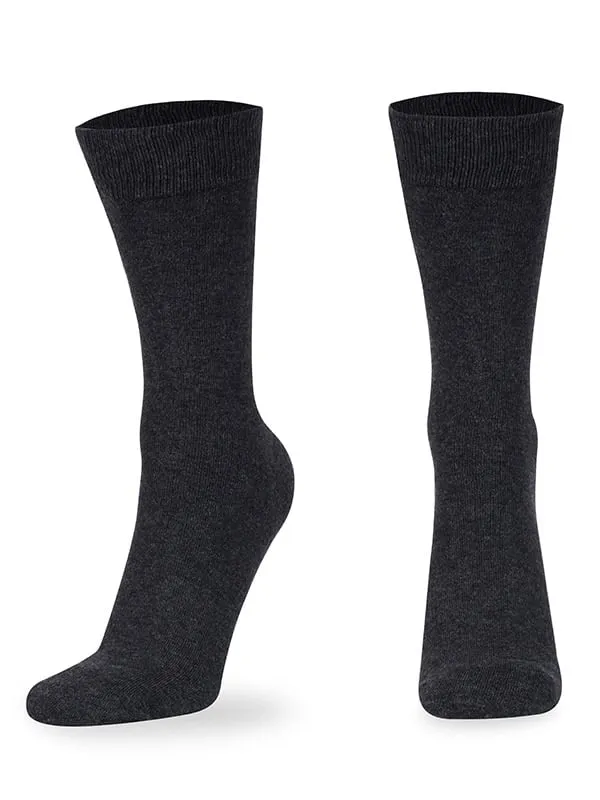 Solid Cotton Full Length Socks