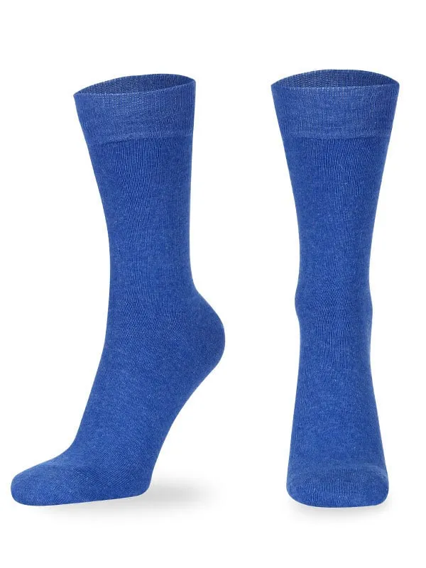Solid Cotton Full Length Socks