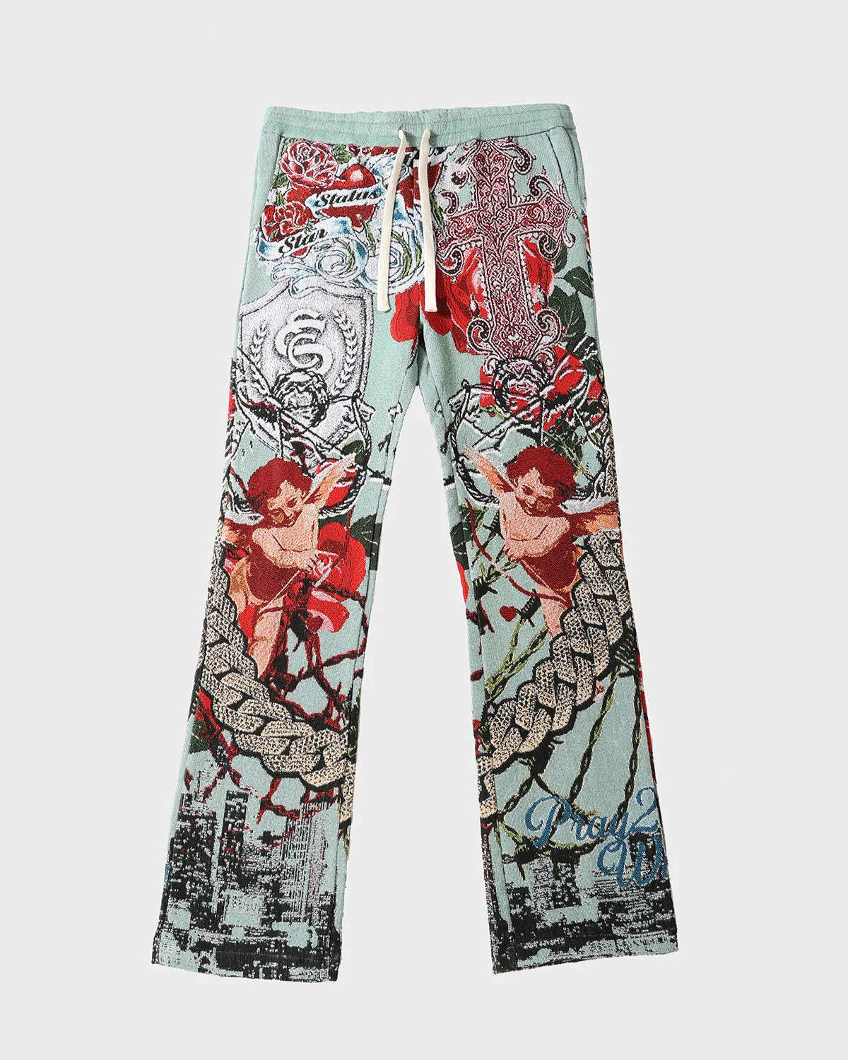Star Status Jacket Sweatpants Set in Sea Blue