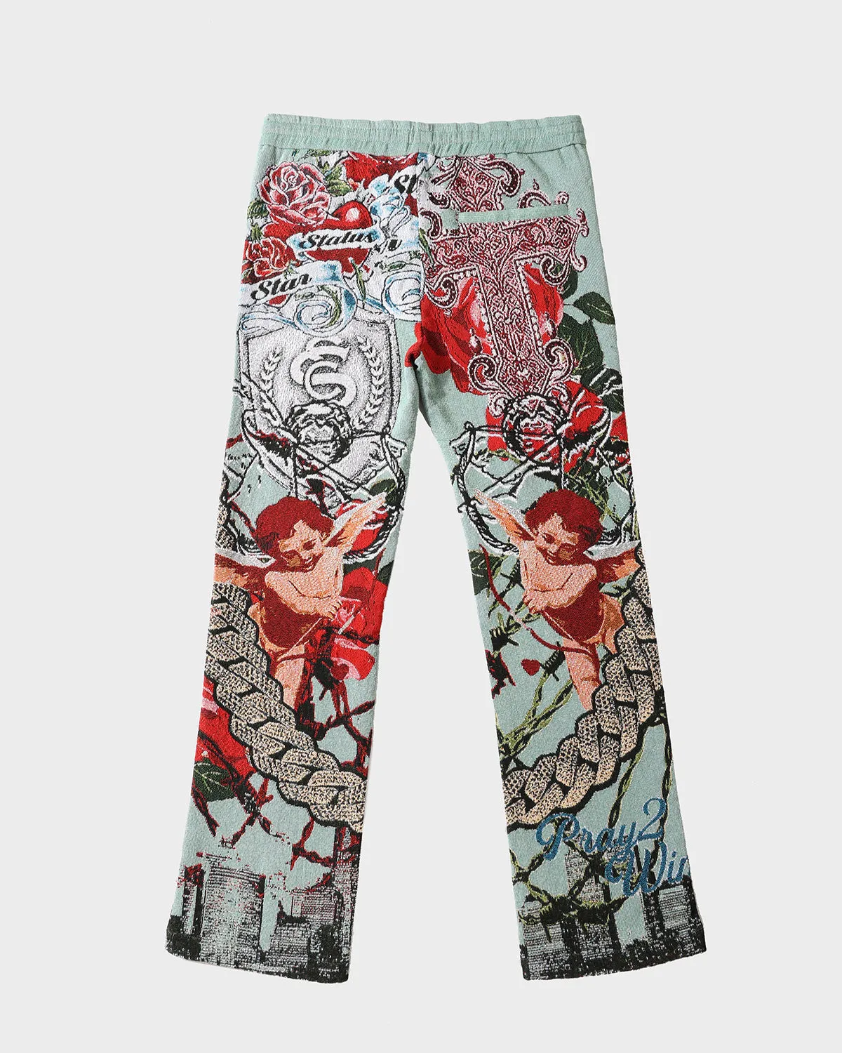 Star Status Jacket Sweatpants Set in Sea Blue