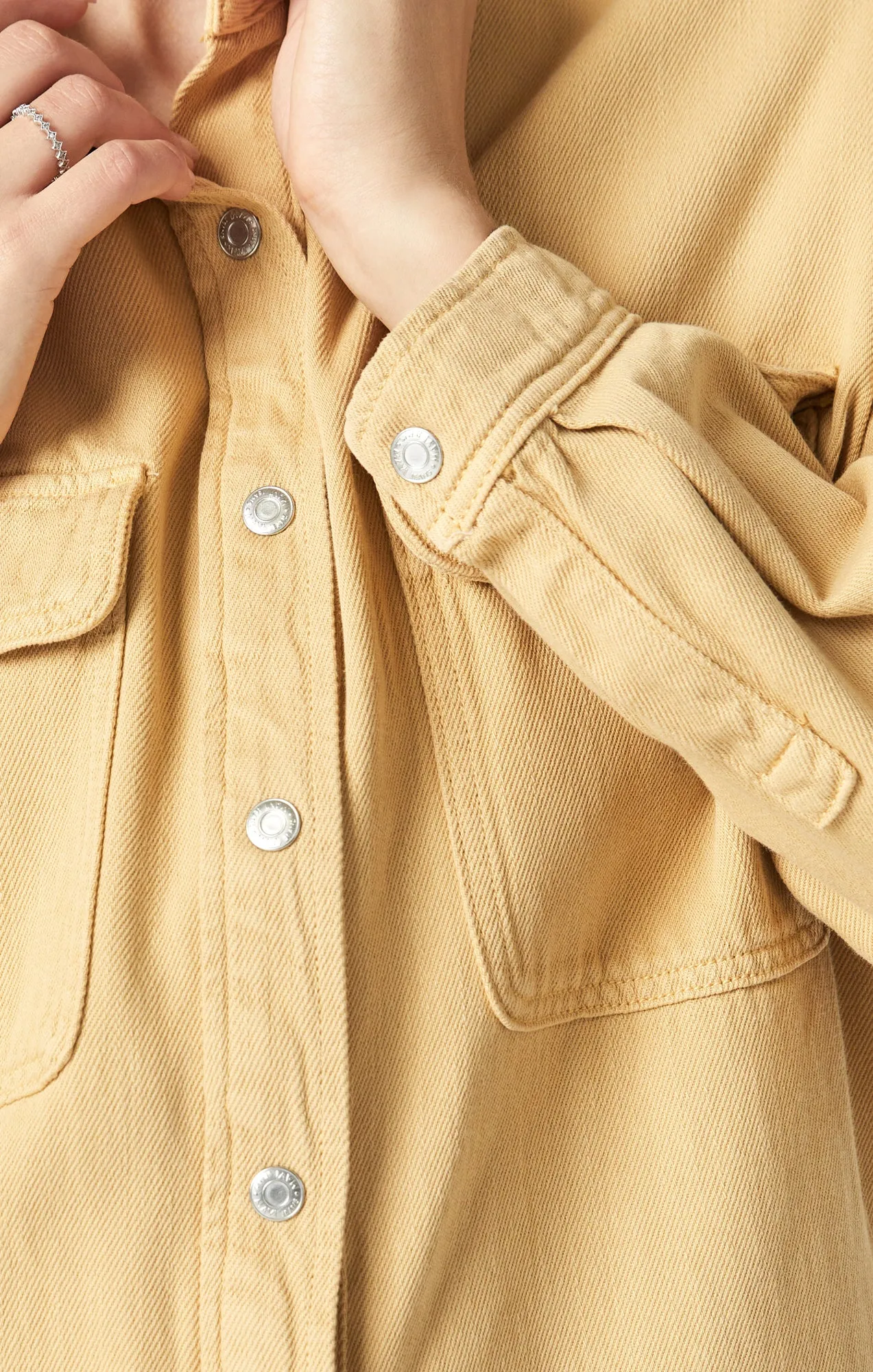 TAMARA OVERSIZED DENIM SHIRT IN MOONSTONE DENIM
