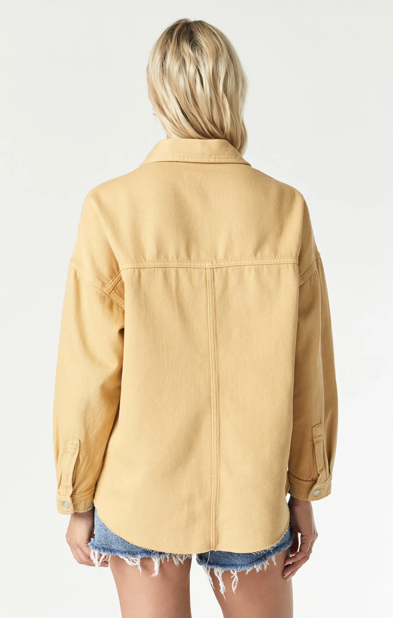 TAMARA OVERSIZED DENIM SHIRT IN MOONSTONE DENIM