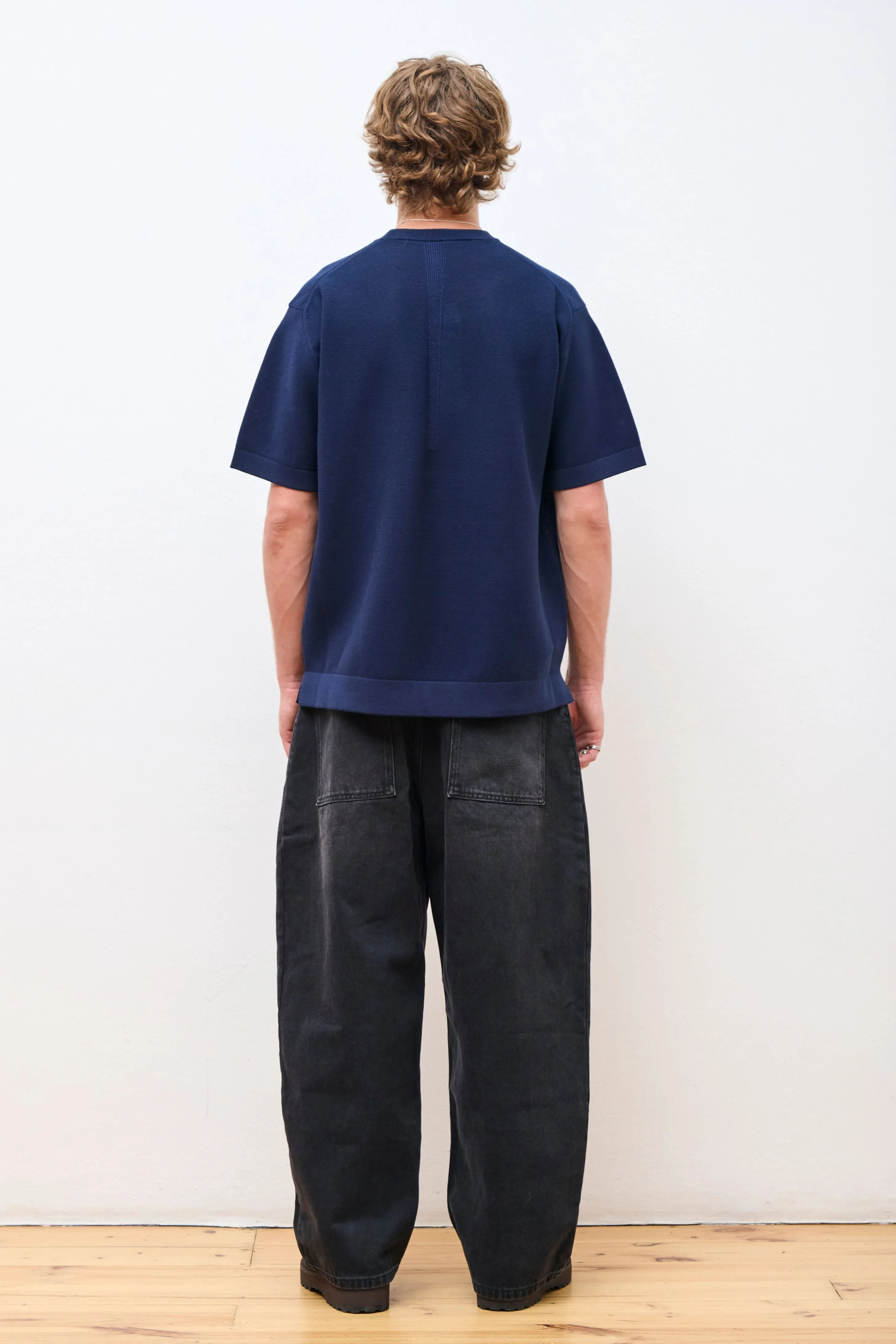 TC High Gauge Short Sleeve Tee Shirt Navy
