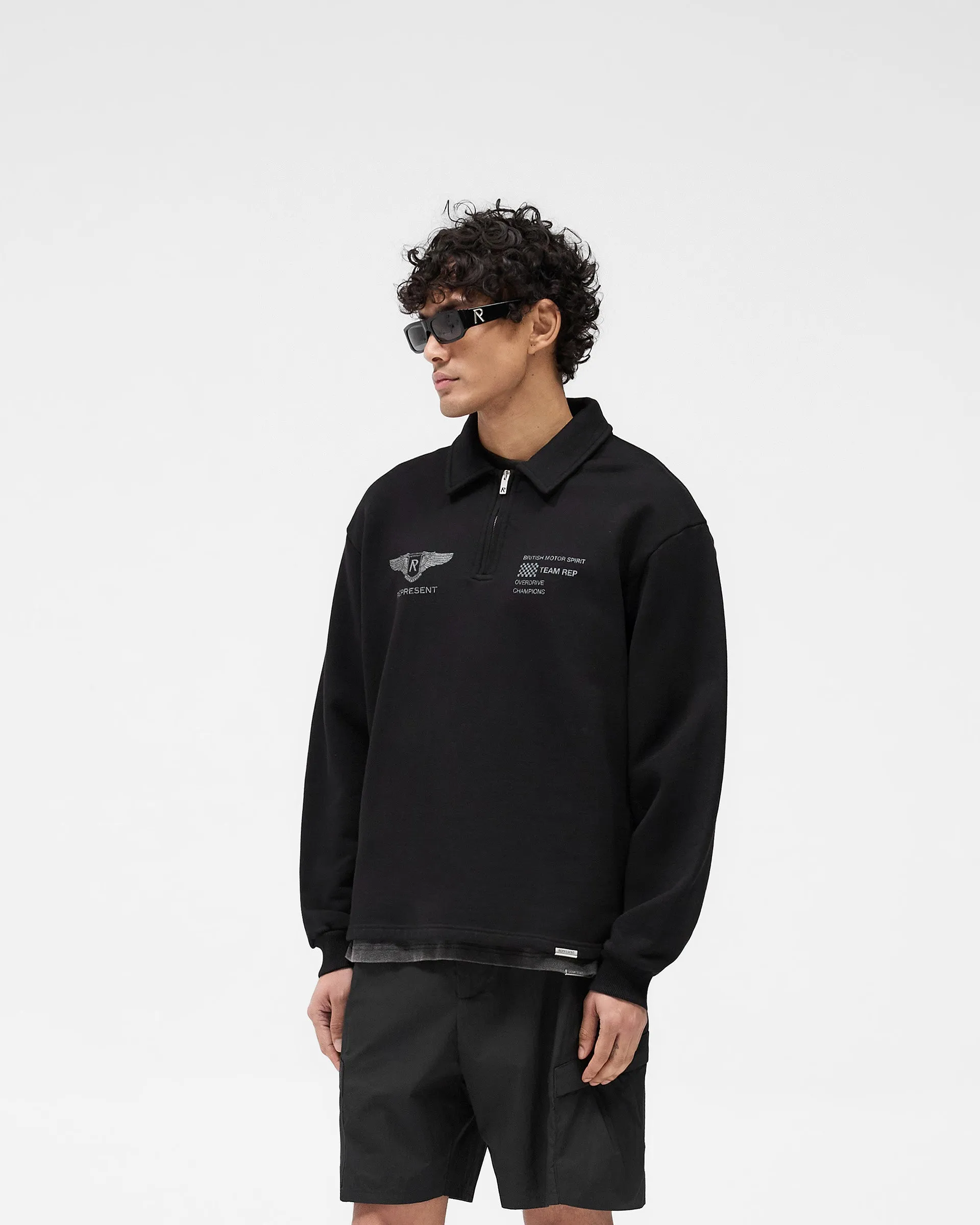 Team Rep Quarter Zip - Jet Black