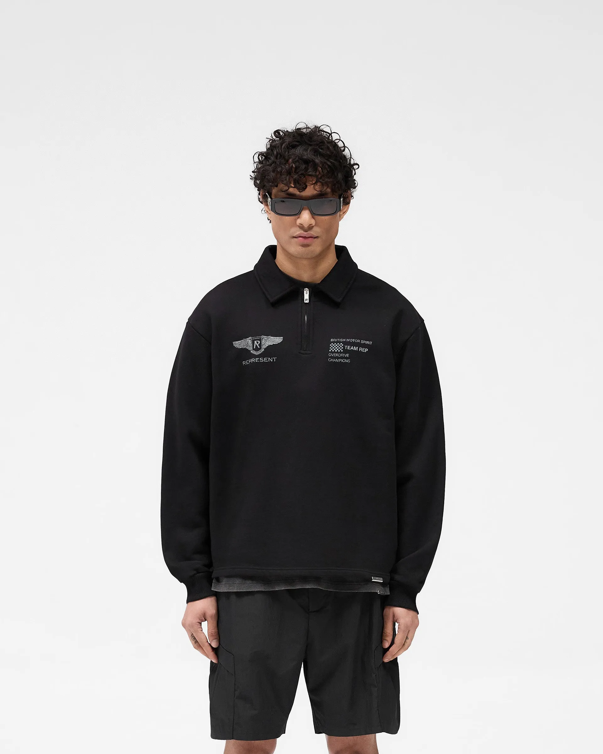 Team Rep Quarter Zip - Jet Black