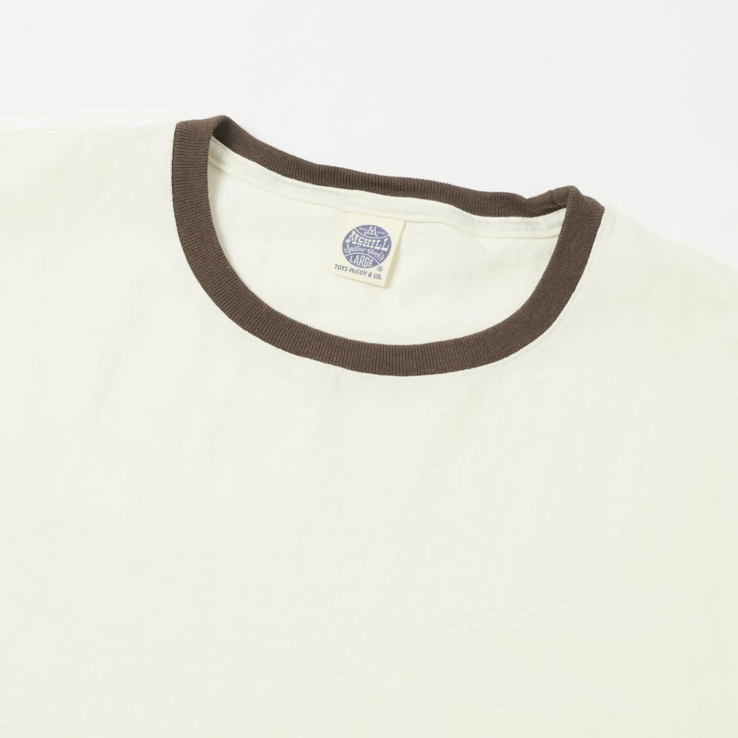 TOYS McCOY Johnny Ringer Tee - Off White/Charcoal