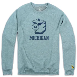 UOFM - BASKETBALL STATE FLEECE SWEATSHIRT (UNISEX)