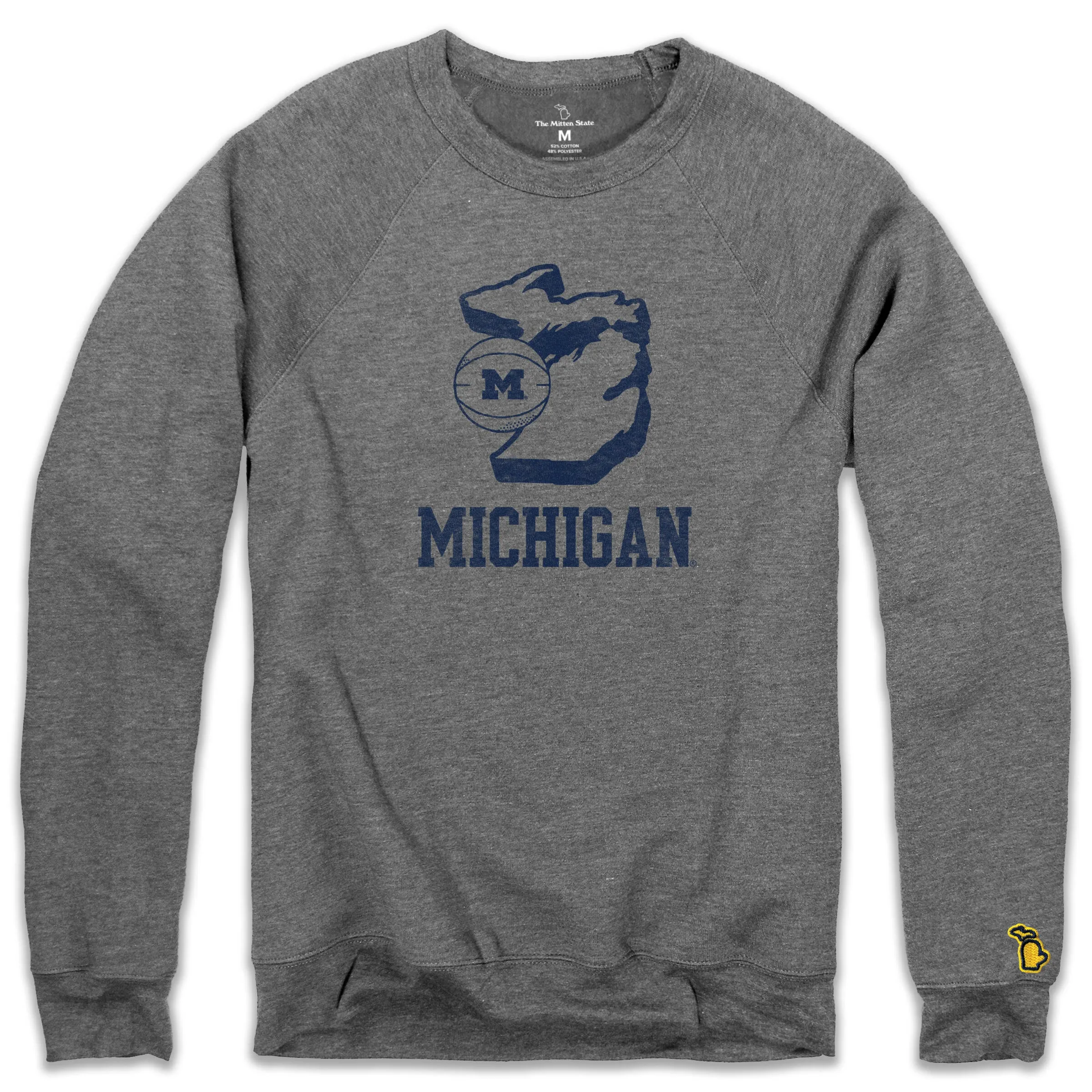 UOFM - BASKETBALL STATE FLEECE SWEATSHIRT (UNISEX)