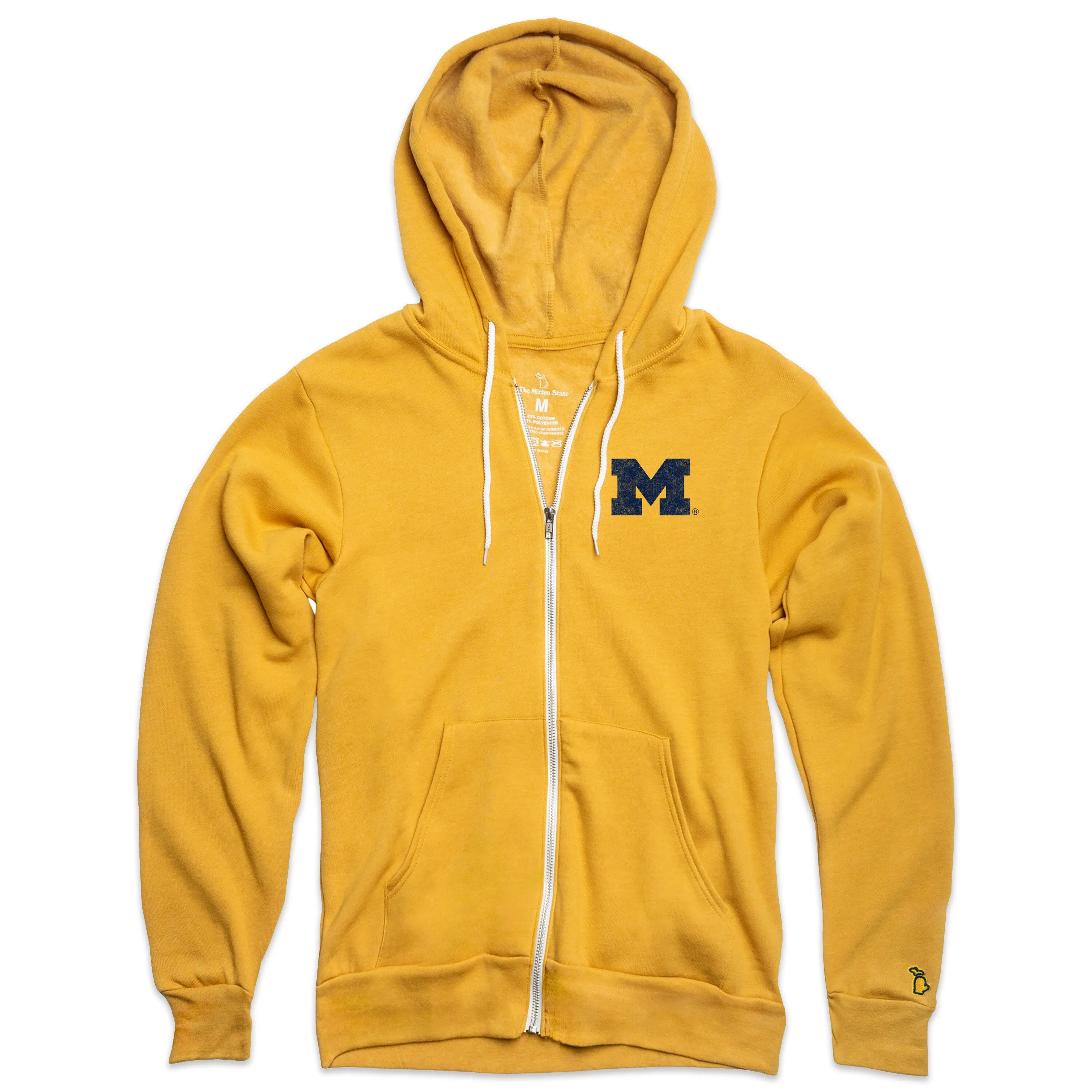 UofM - BLOCK M ALL SEASON ZIP-UP HOODIE (UNISEX)