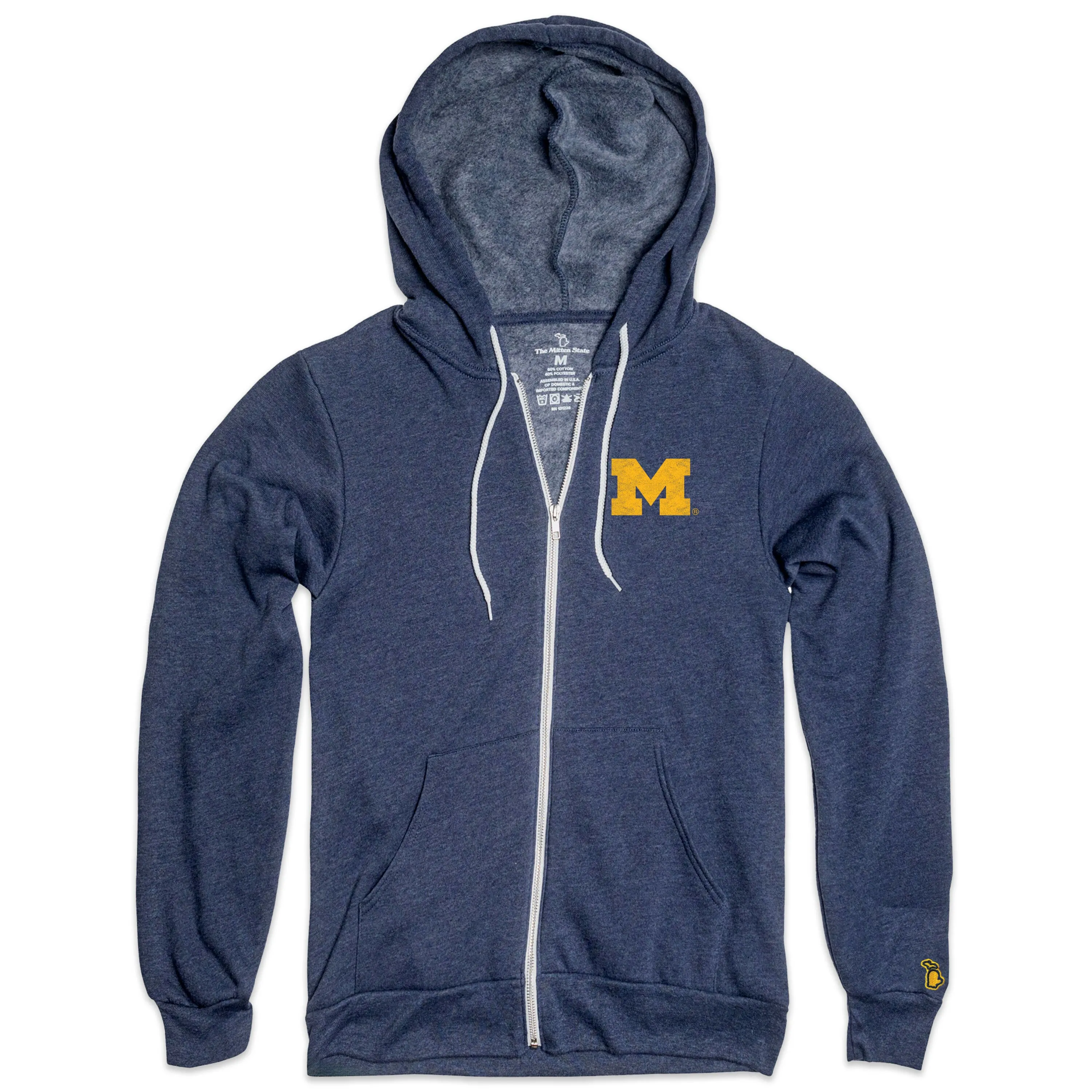 UofM - BLOCK M ALL SEASON ZIP-UP HOODIE (UNISEX)