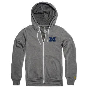 UofM - BLOCK M ALL SEASON ZIP-UP HOODIE (UNISEX)