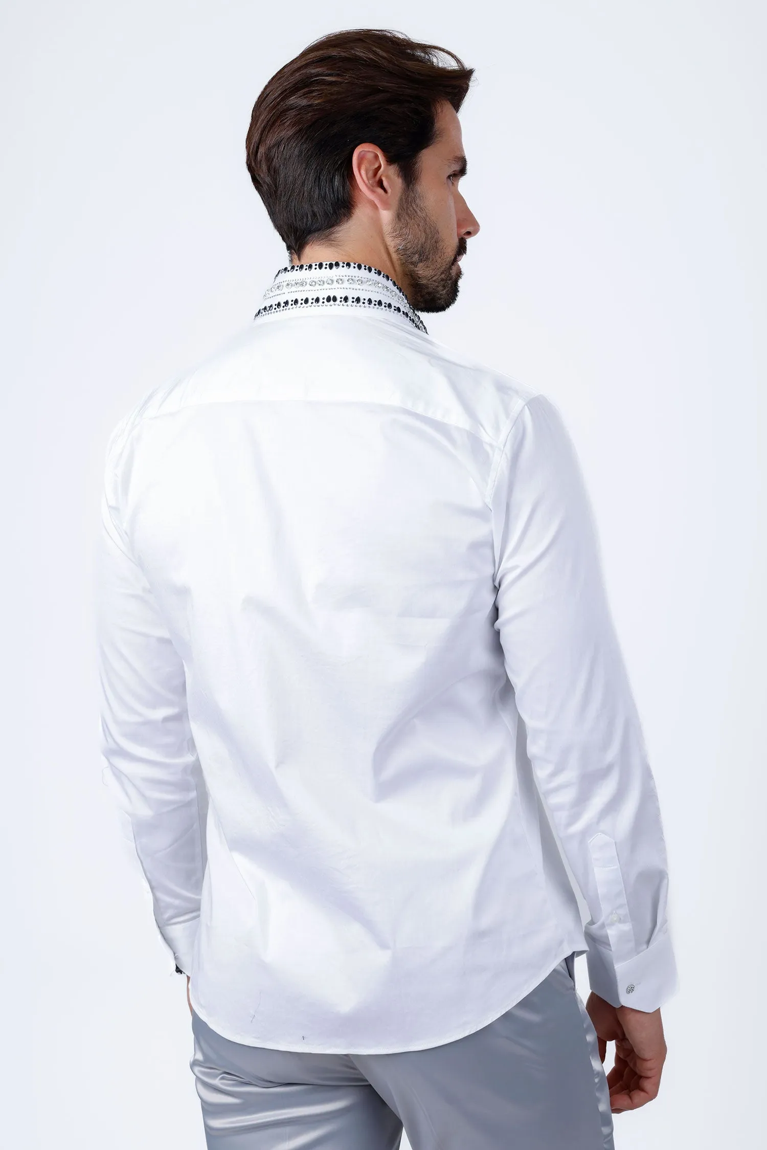 Velcia Rhinestone Long Sleeve Shirt
