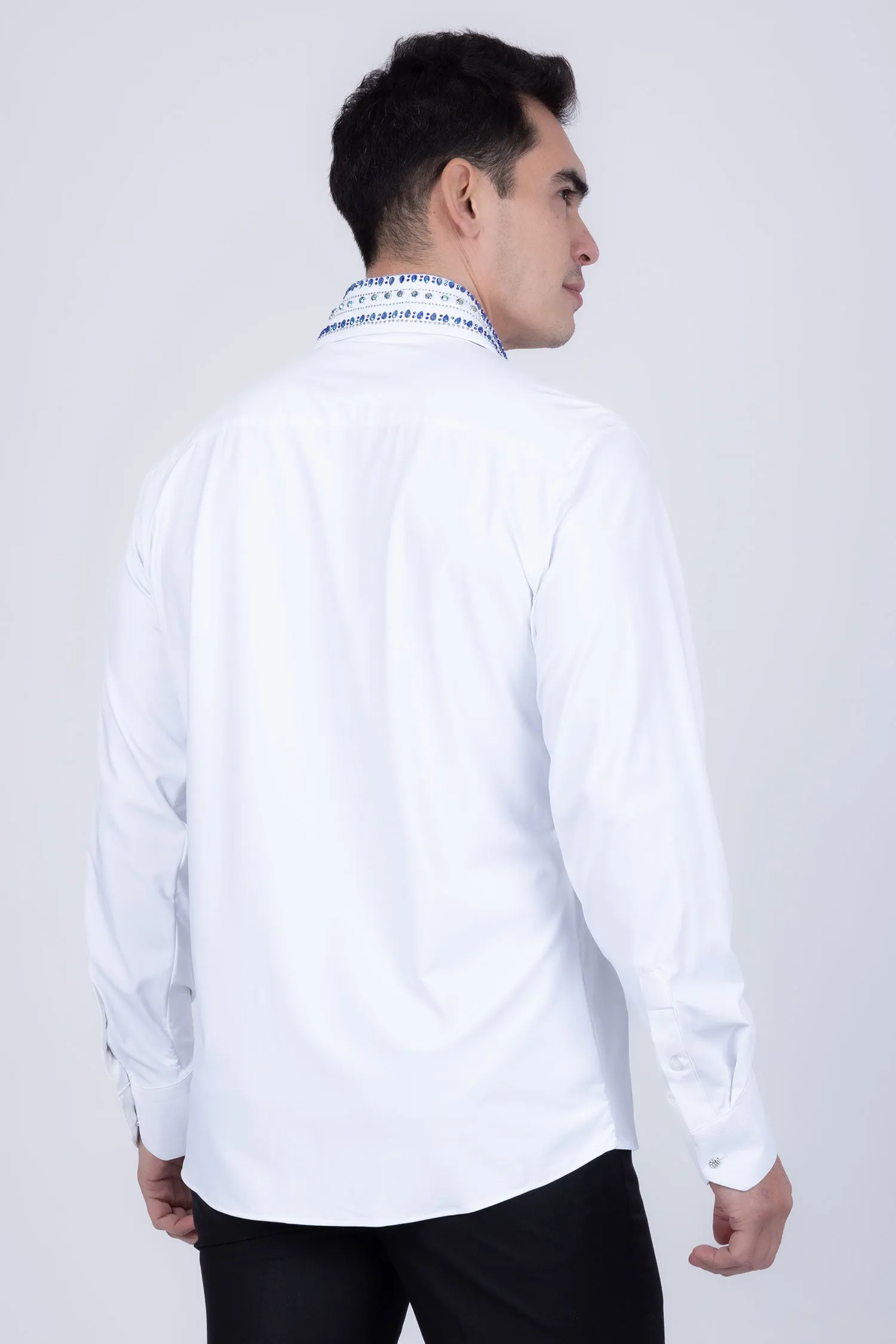 Velcia Rhinestone Long Sleeve Shirt