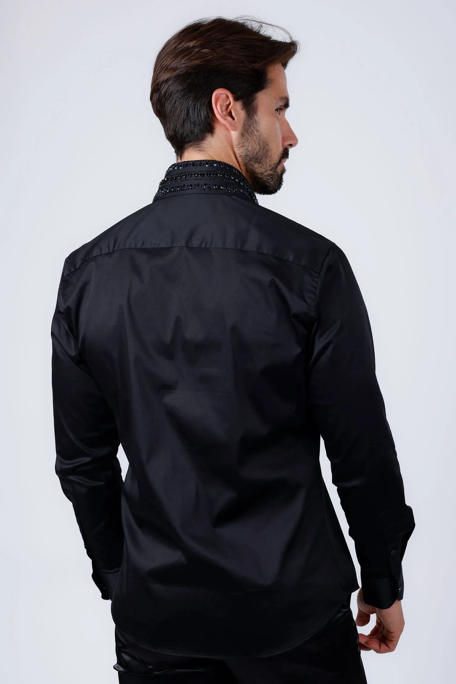 Velcia Rhinestone Long Sleeve Shirt