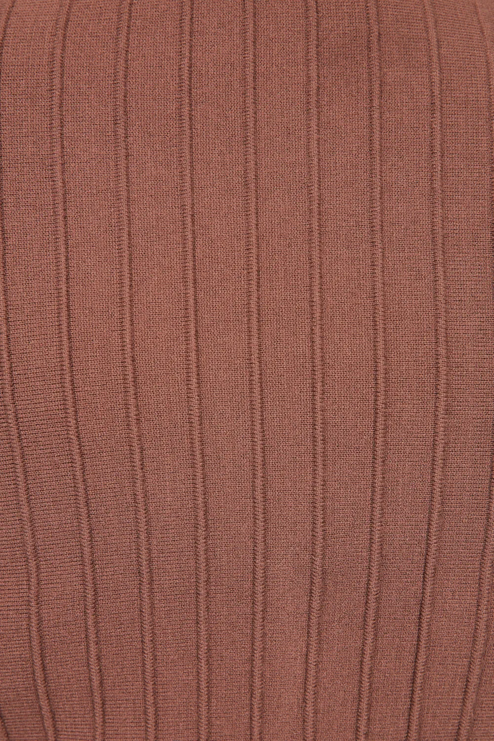 Waisted Knitted Dress in Cacao