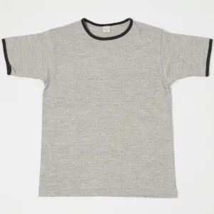 Warehouse & Co 4059 Ringer Tee - Heather Grey/Ash