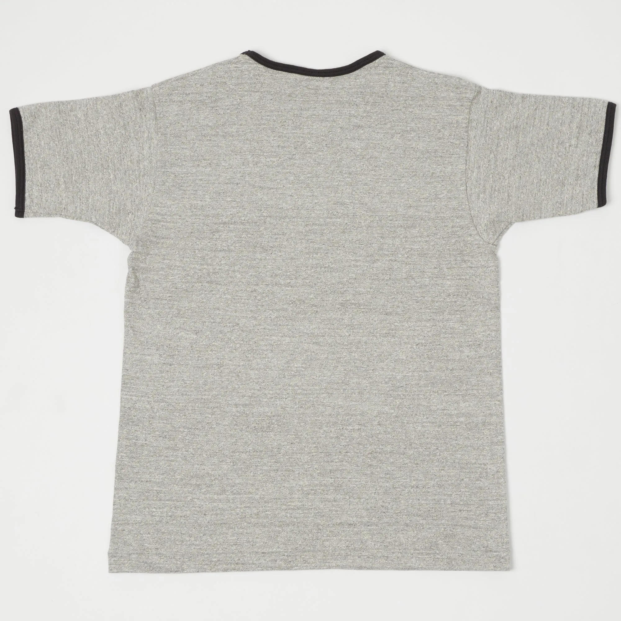 Warehouse & Co 4059 Ringer Tee - Heather Grey/Ash