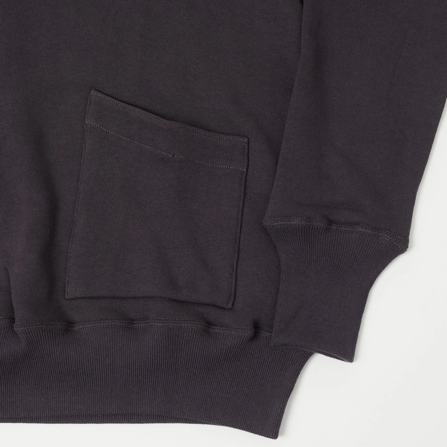Warehouse & Co 453 Two Pocket Set-In Hooded Sweatshirt - Dark Navy