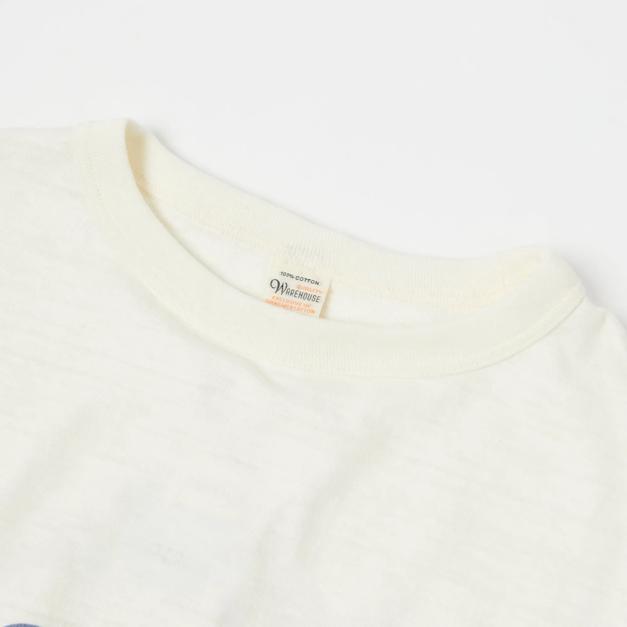 Warehouse & Co 4800 Baseball Tee - Cream/Bordeaux
