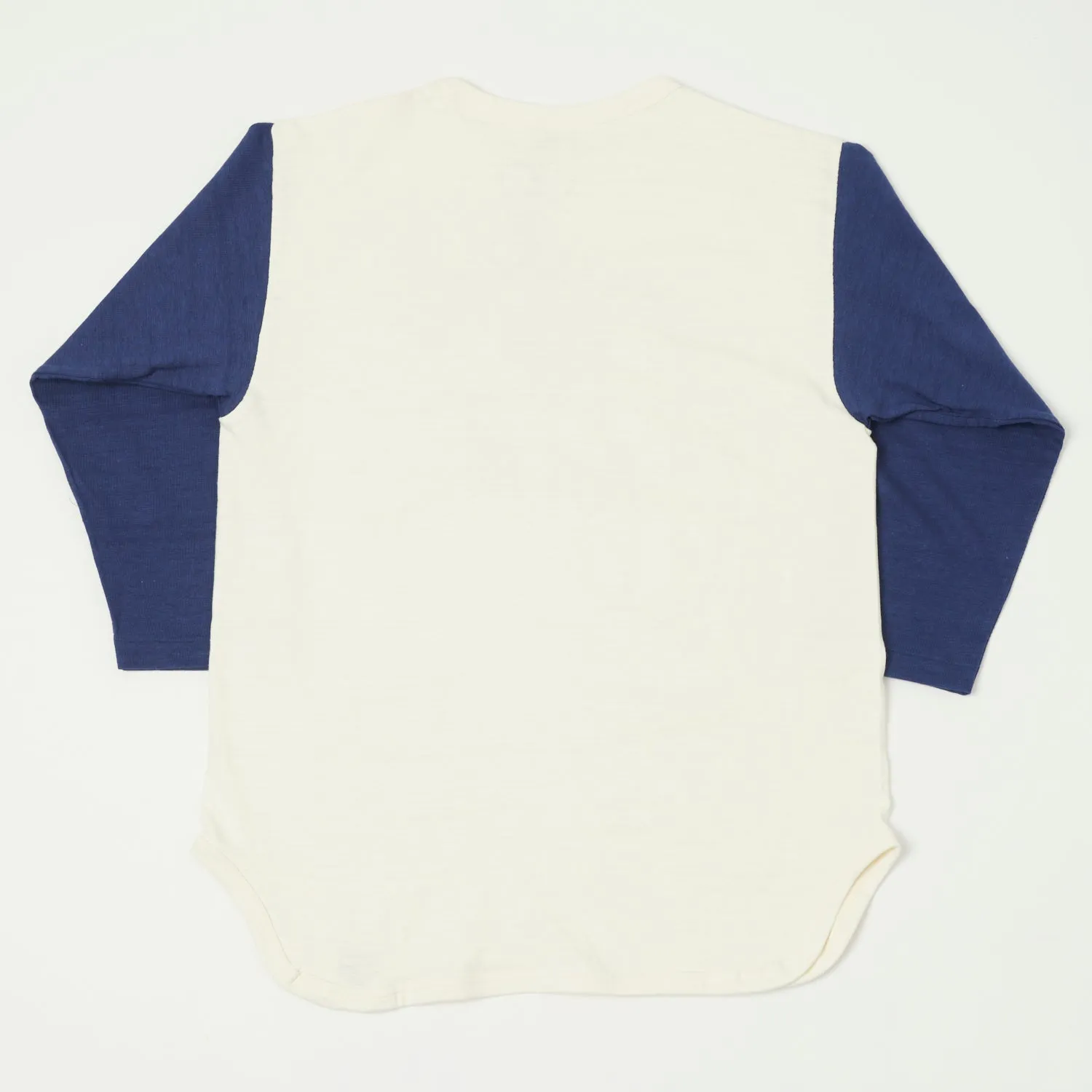 Warehouse & Co 'Black River Tigers' 4800 Baseball Tee - Cream/Navy