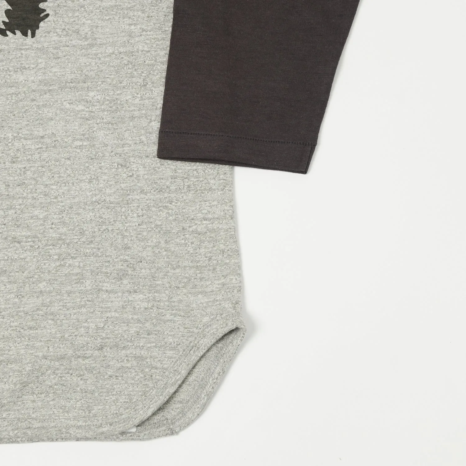 Warehouse & Co 'Eastlake' 4800 Baseball Tee - Heather Grey/Black