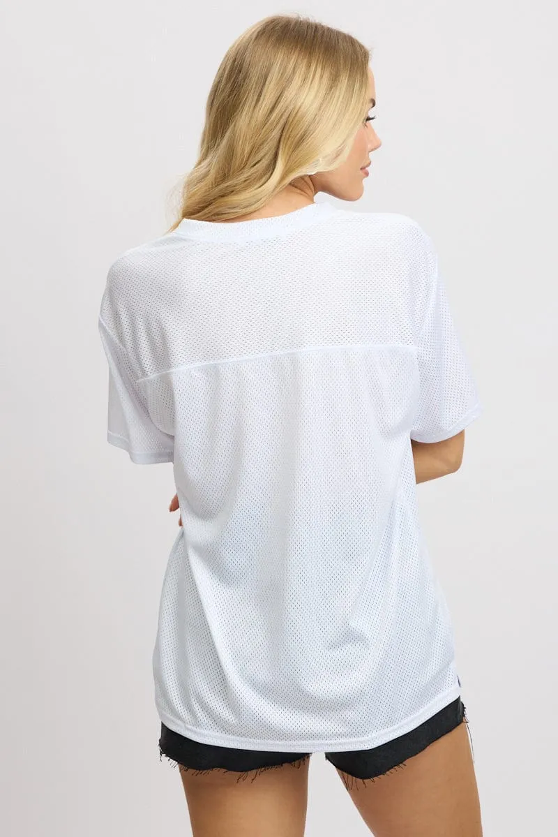 White Sport Tee Short Sleeve