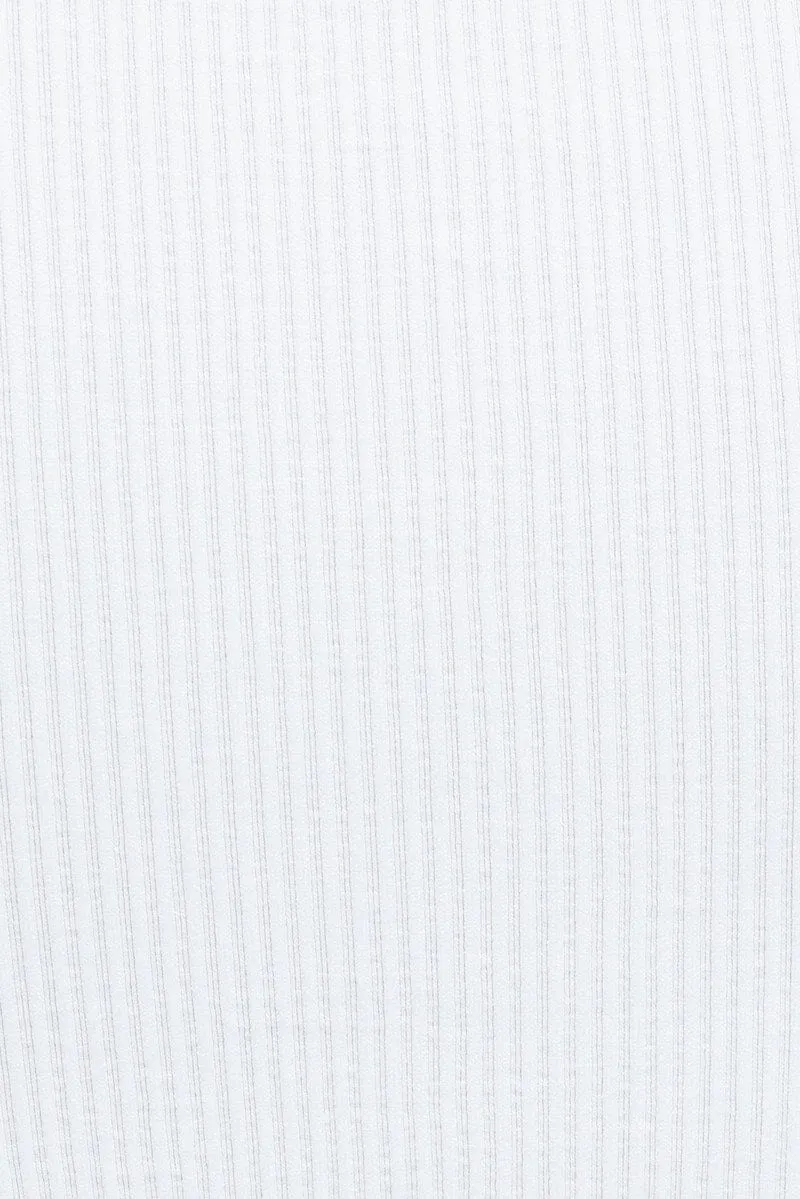 White T Shirt Short Sleeve V Neck Seamless