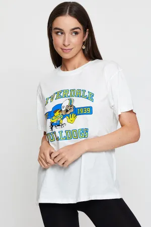 White Vintage T Shirt Short Sleeve