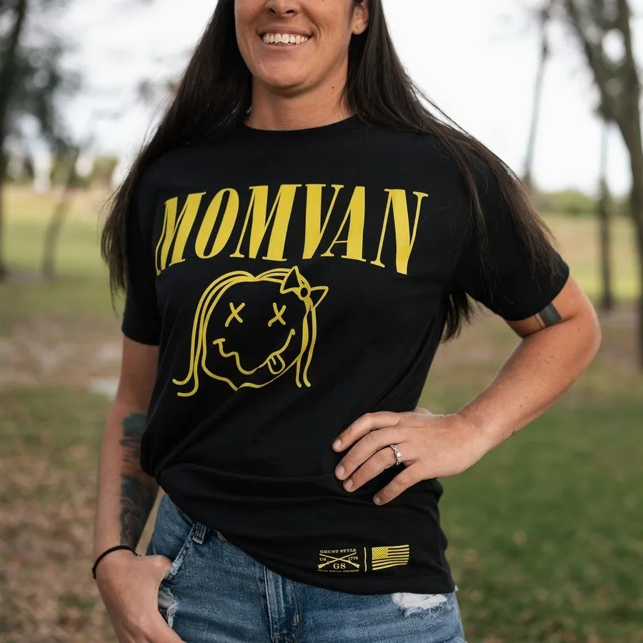 Women's MomVan Boyfriend Fit T-Shirt - Black
