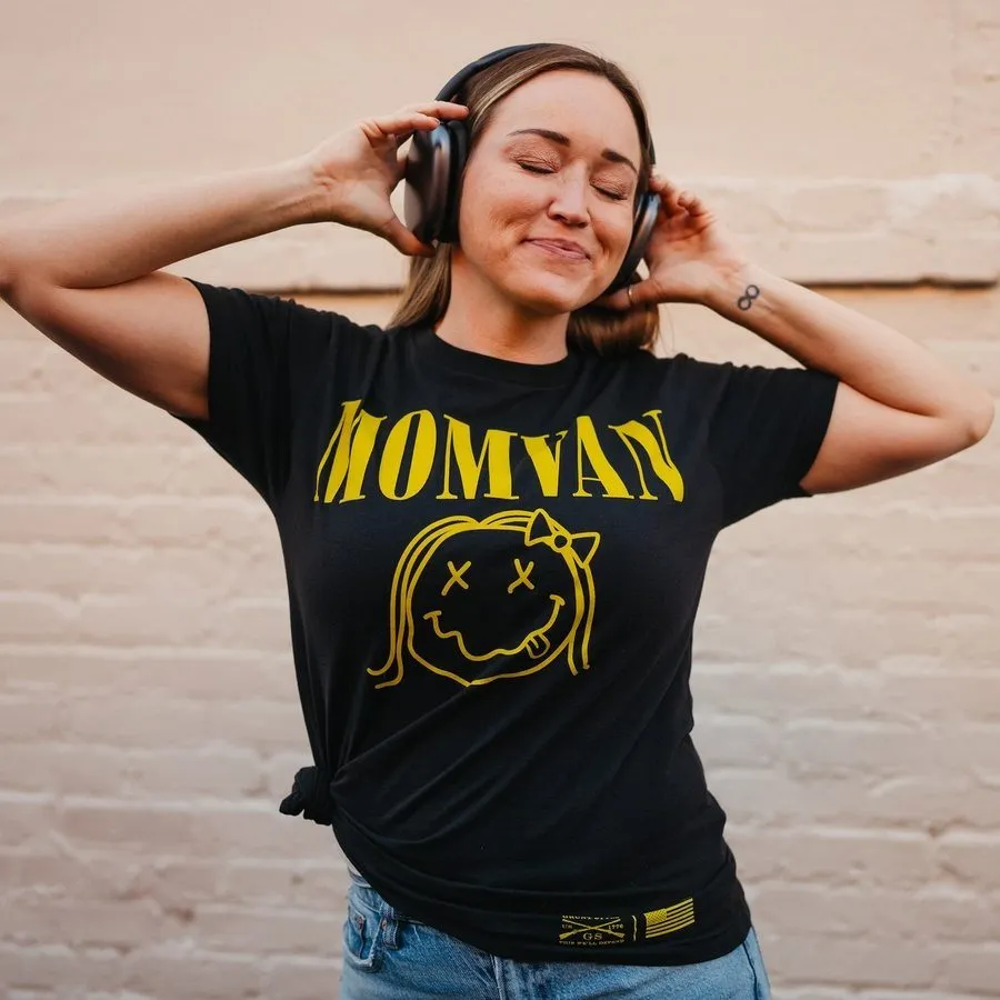Women's MomVan Boyfriend Fit T-Shirt - Black