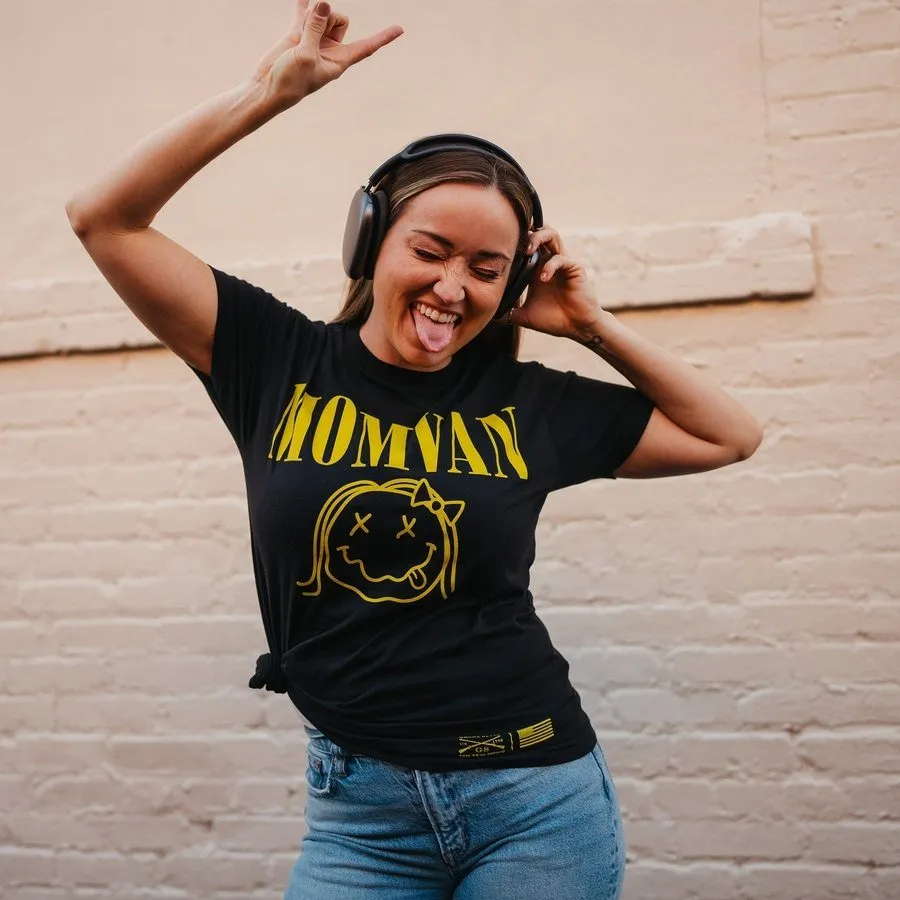 Women's MomVan Boyfriend Fit T-Shirt - Black