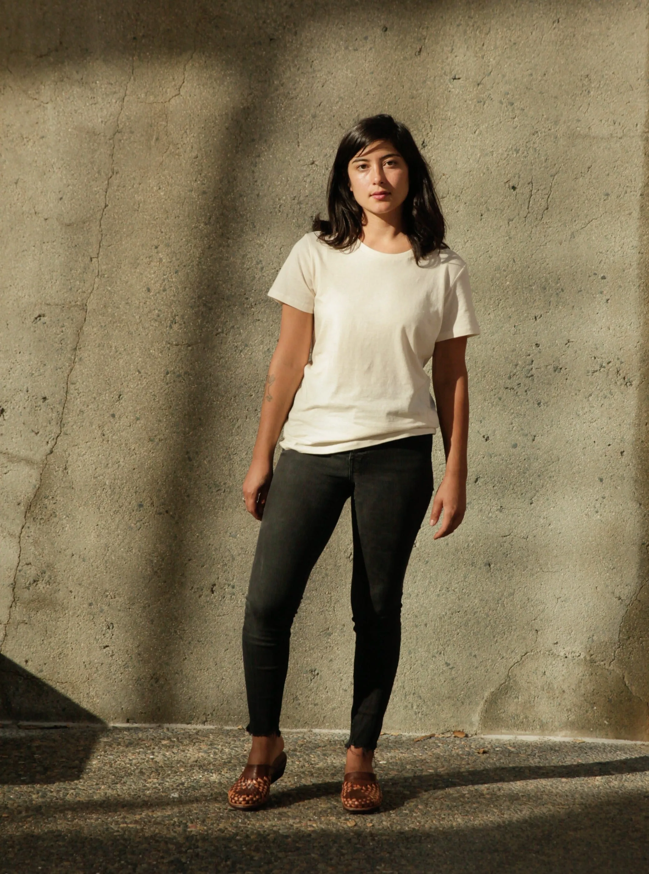 Women's Organic Crew Tee - Natural