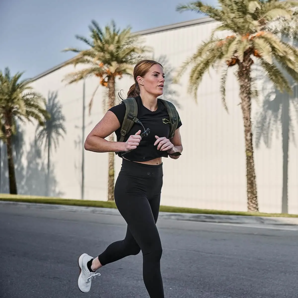 Women's Subtle Spearhead Cropped Tee - Poly-Blend