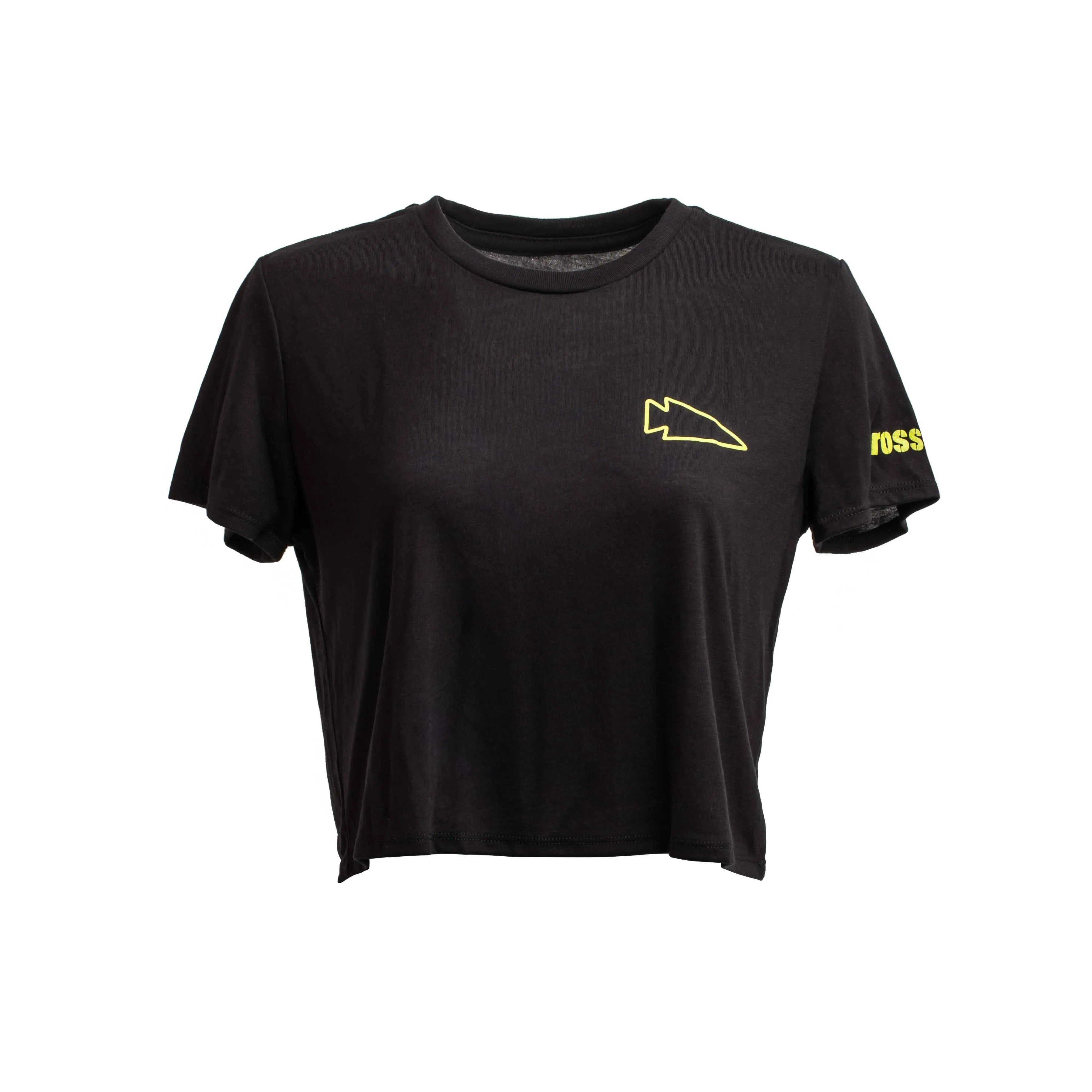 Women's Subtle Spearhead Cropped Tee - Poly-Blend