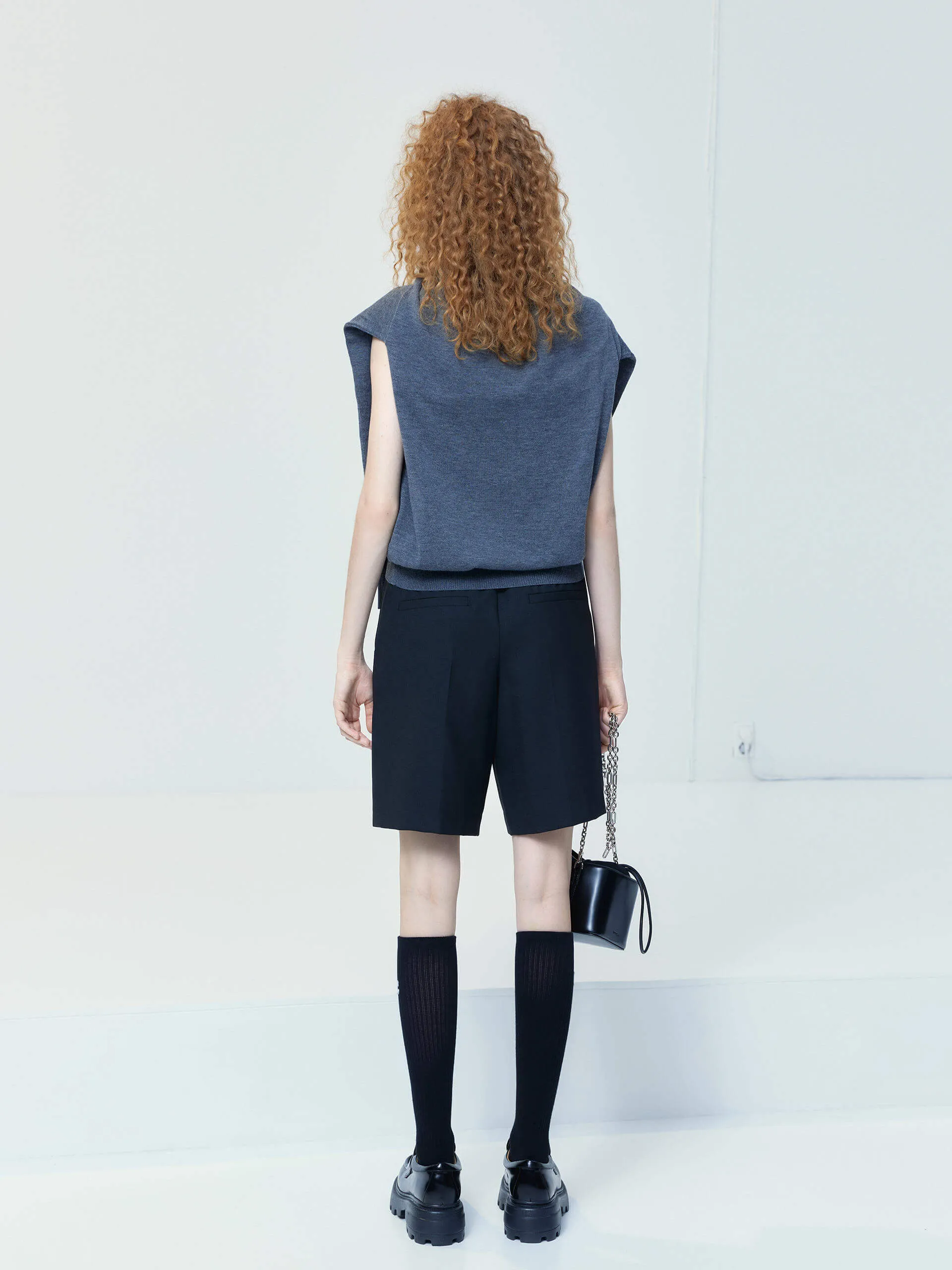 Wool Blend Bermuda Shorts