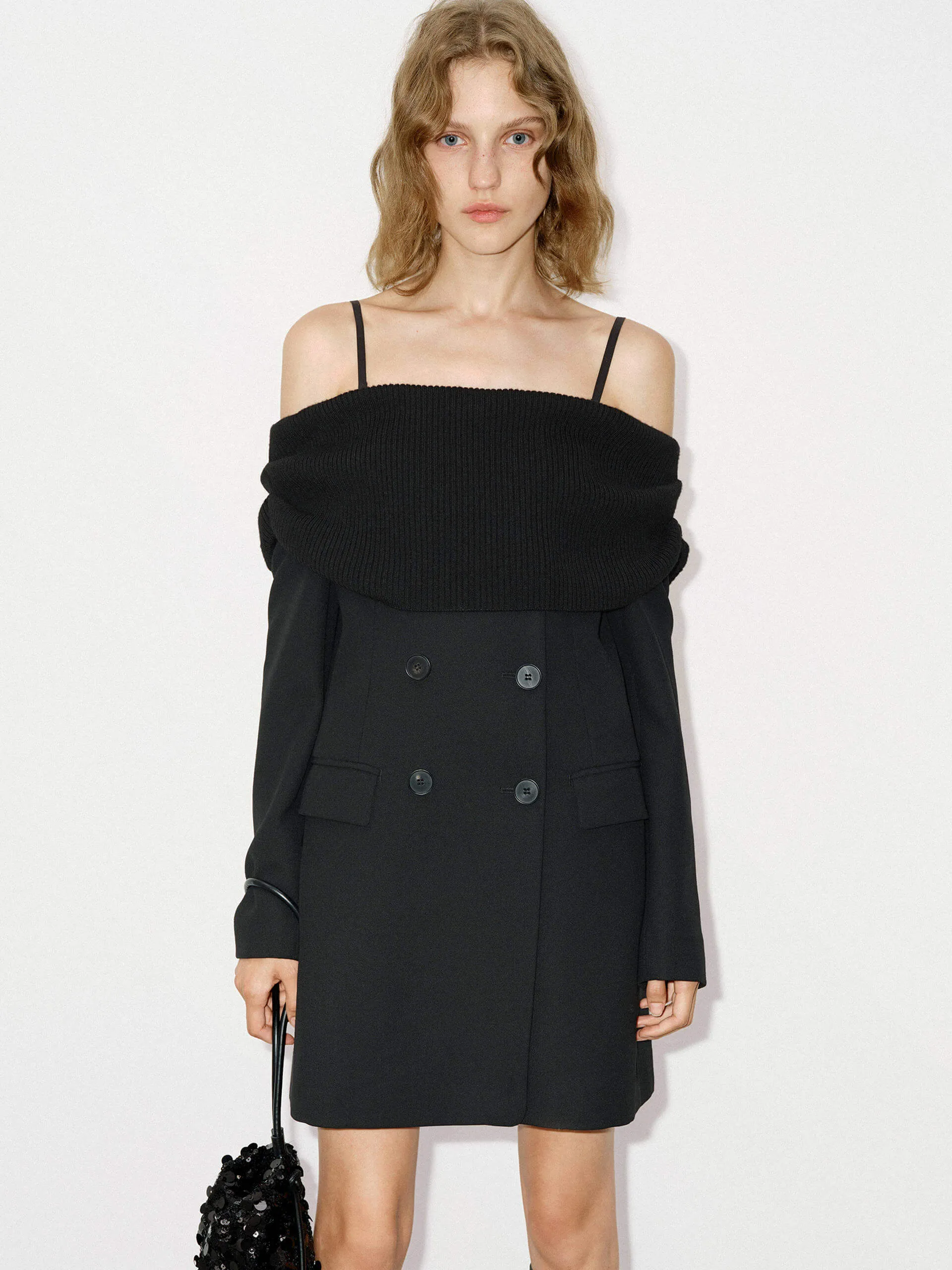 Wool Mini Blazer Dress
