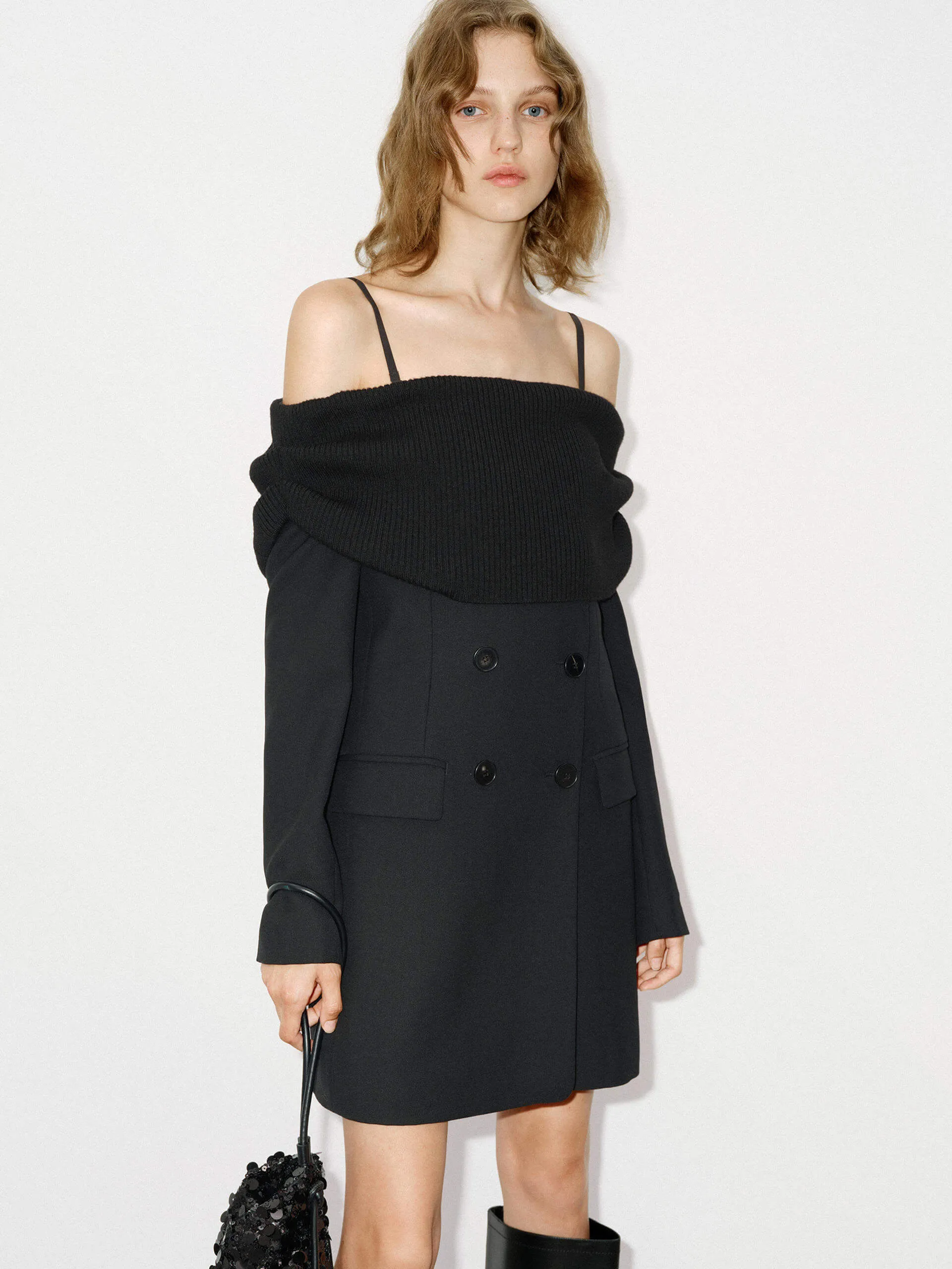 Wool Mini Blazer Dress
