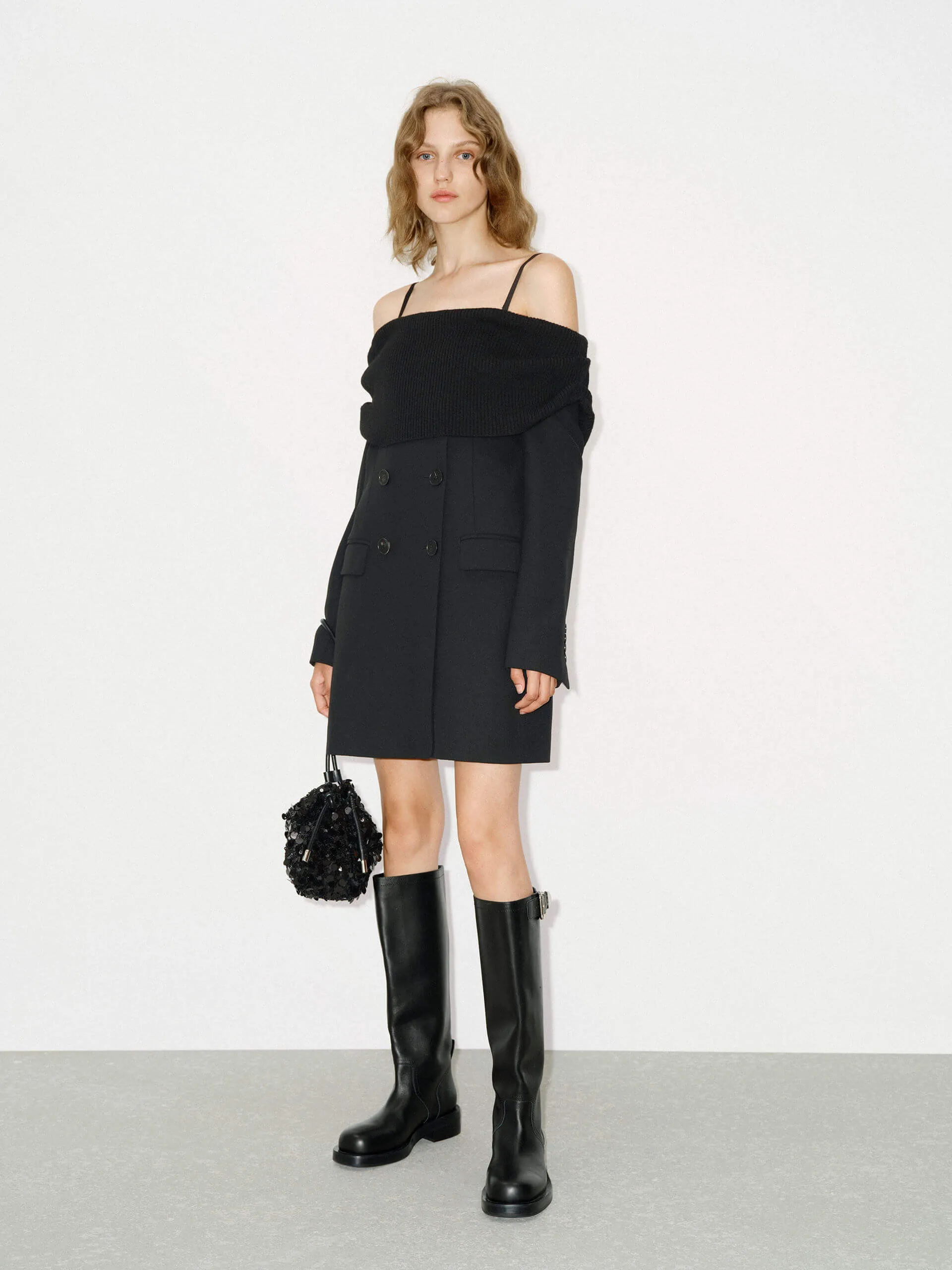 Wool Mini Blazer Dress