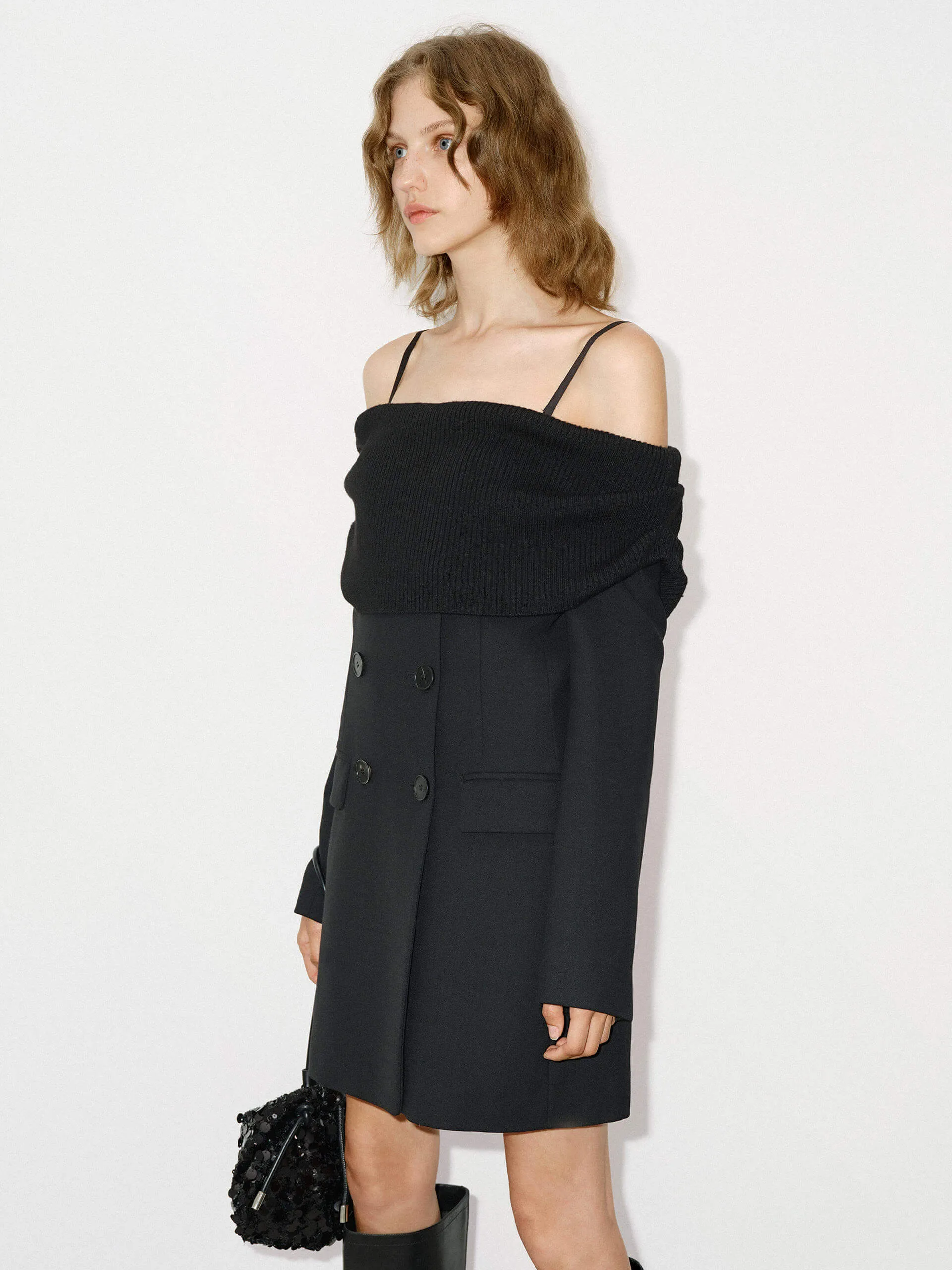 Wool Mini Blazer Dress