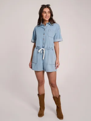 Yoga Jean Romper - Daytime Blue