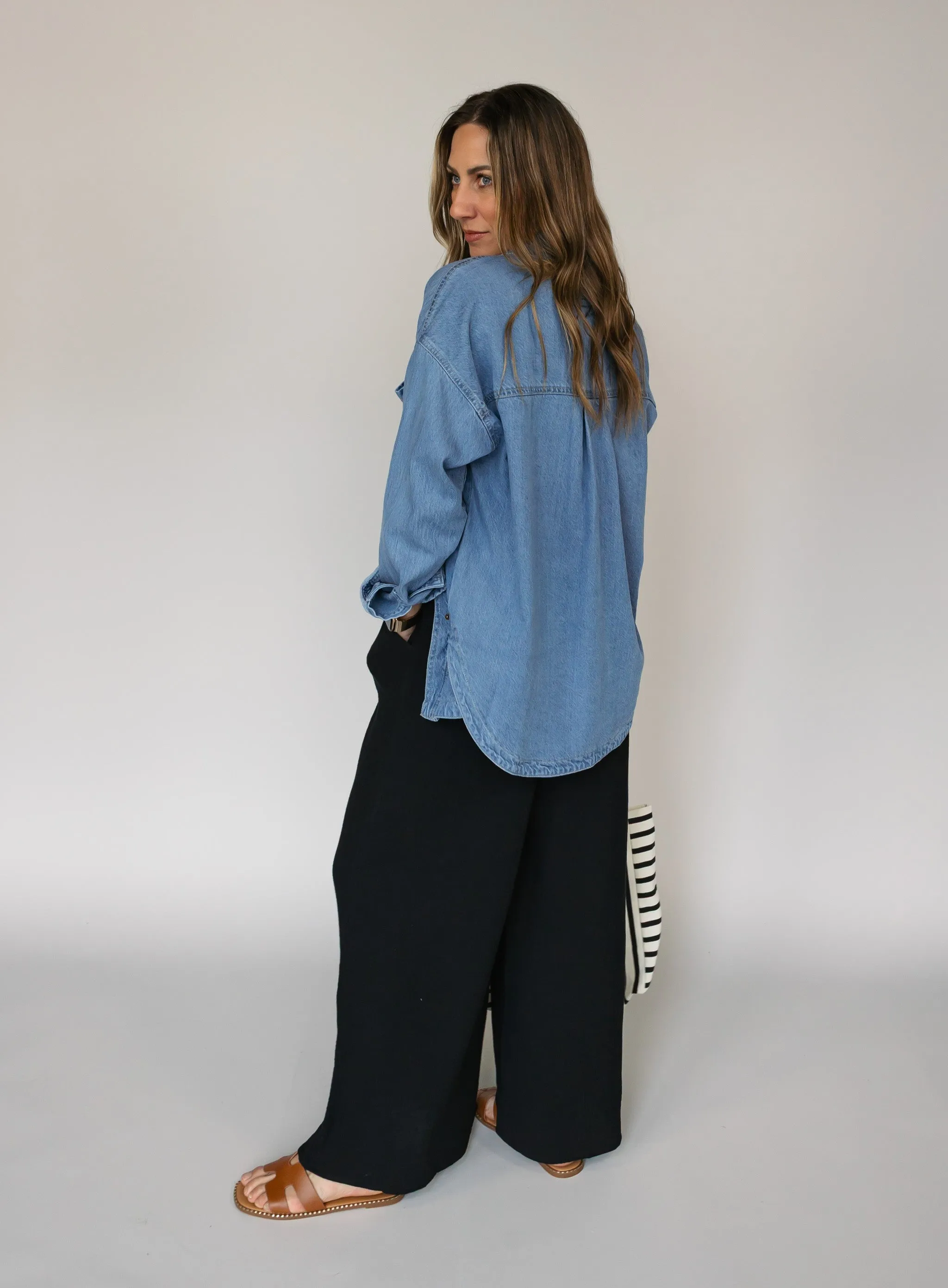 Z Supply: All Day Soft Denim Jacket - Worn Indigo