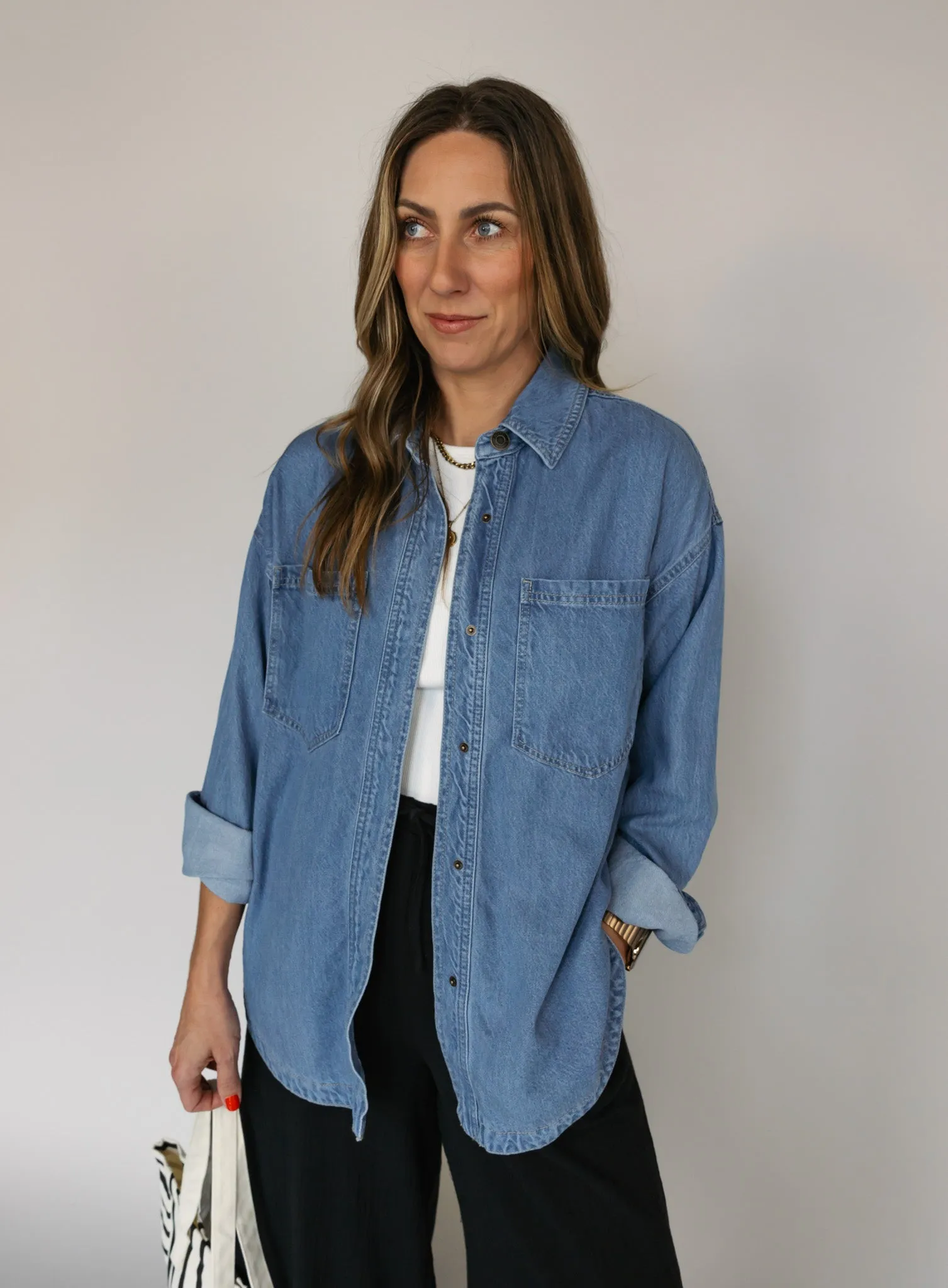 Z Supply: All Day Soft Denim Jacket - Worn Indigo