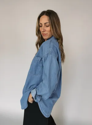 Z Supply: All Day Soft Denim Jacket - Worn Indigo