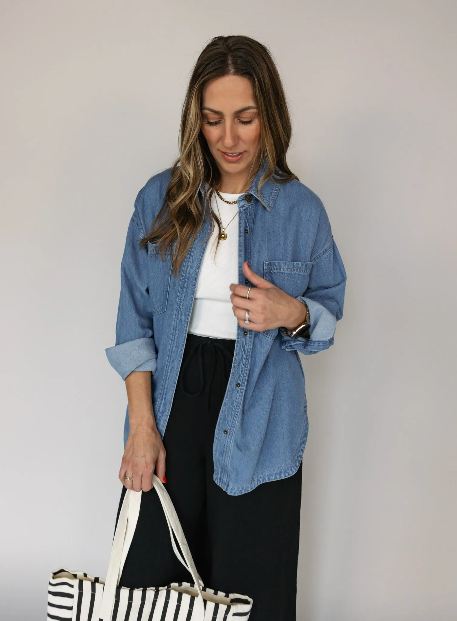 Z Supply: All Day Soft Denim Jacket - Worn Indigo