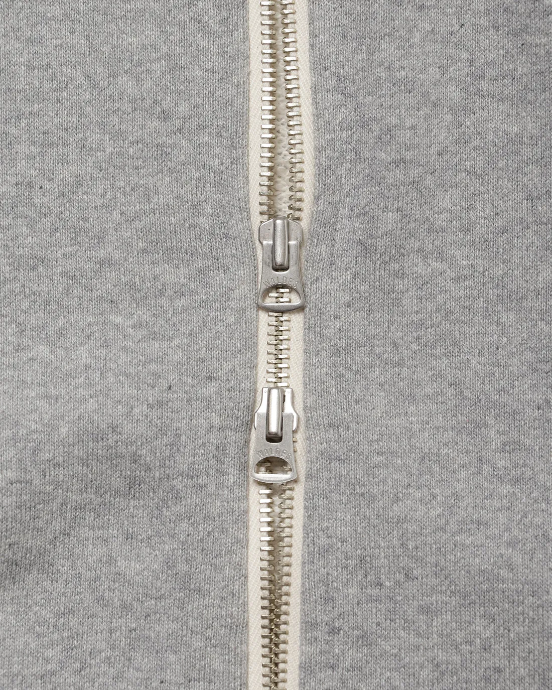 Zip Hoodie - Super Looper French Terry - Heather Grey